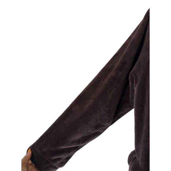 Restoration Hardware Luxury Plush Lounge Loungewear Long Robe Purple Medium - Picture 5 of 10